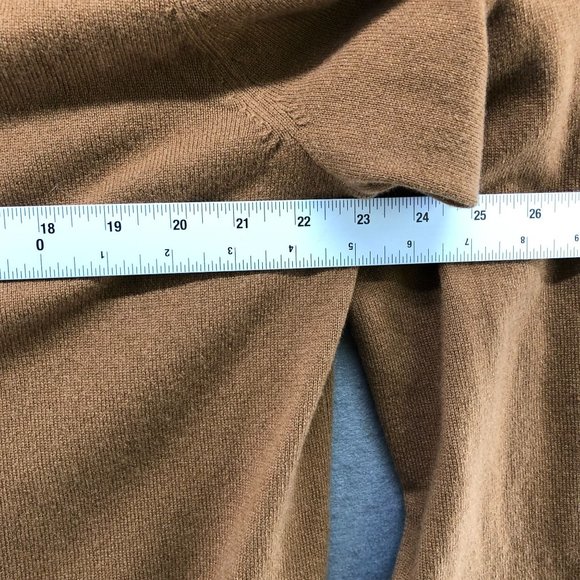 & Other Stories Cashmere Mock Neck Sweater Tan Brown Womens Medium M - Picture 11 of 12